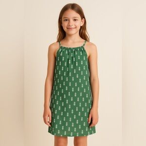 H&M Dark Green Pineapple Skirt